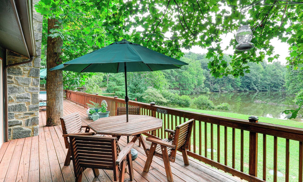 Deep Gap Cabin | Deck & Game Room! Lakefront Blue Ridge Mtn Gem