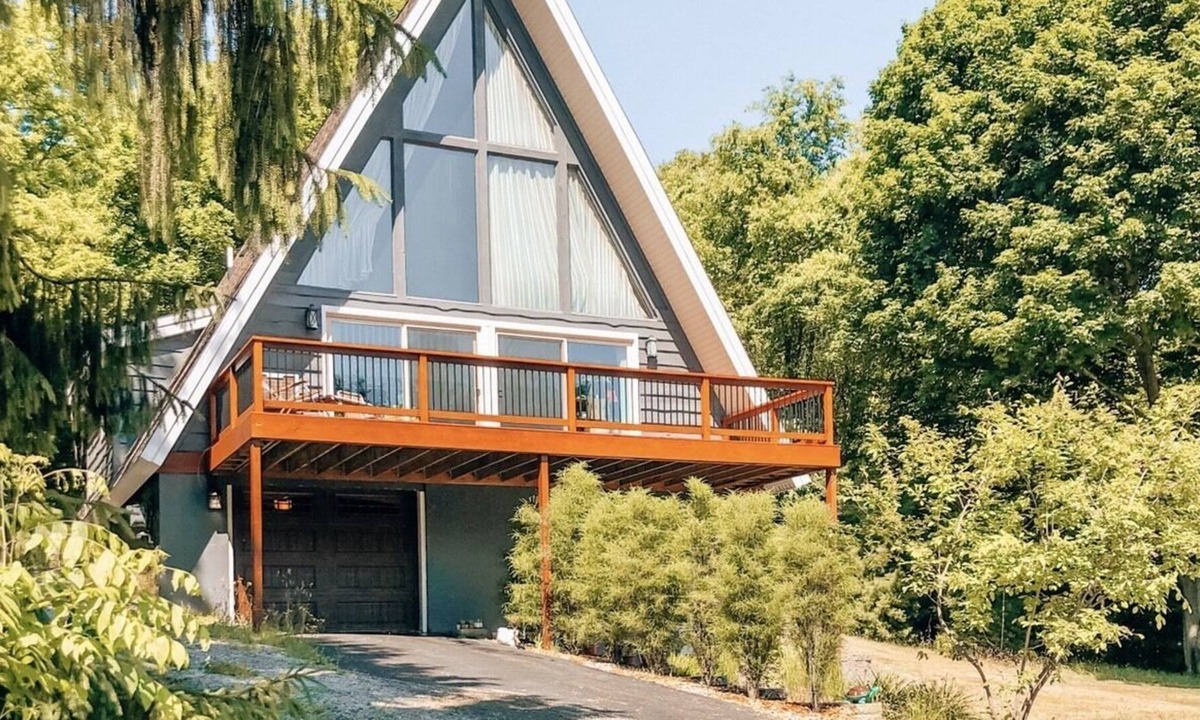 Plainwell Ski Chalet | Dreamy BOHO A-Frame | Michigan Country Side