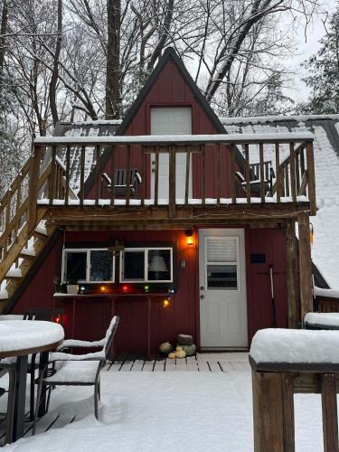 Rockbridge House | Waterfront A- Frame with Dock, Canoe + Kayaks