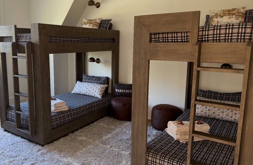 Three Oaks House | 2027 dates avaliable Luxe Farmhouse · Heated Pool · Private Lake · Camp Loft