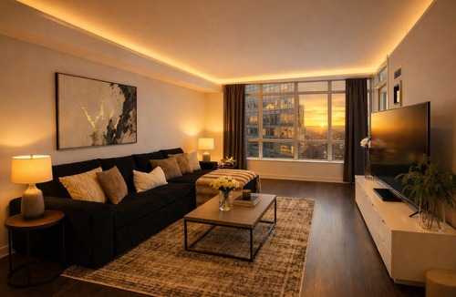 Central Waterfront Apartment | Comfortable 2BR Stay | Perfect Downtown Location | Free Parking