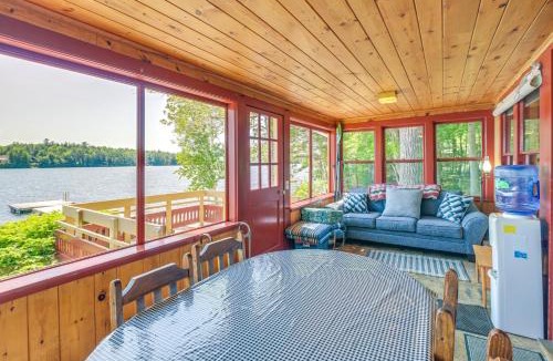 Dedham House | Dock, Beach, Views: Rustic Green Lake Cottage