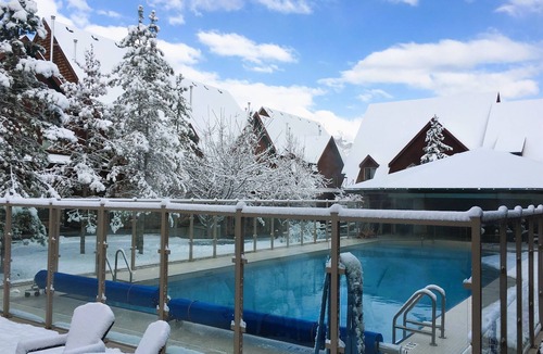 Canmore Cabin | Enticing Mountain Chalet with Pool & Hot Tub