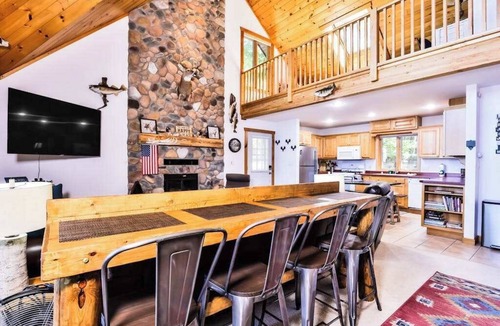 Eagle River House | Lakefront retreat with two full kitchens, fireplaces, washer/dryer, & two docks
