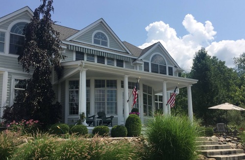 Manitou Beach-Devils Lake House | Luxury Lakefront Home On Sandy Beautiful Sparkling Round Lake
