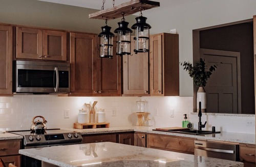 Wausau Apartment | Luxury Waterfront 2BR w/King Suite