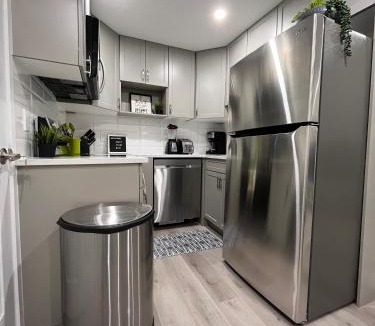 Southwest Calgary House | Private Chic Modern Suite with Kitchen near Spruce Meadows and LRT