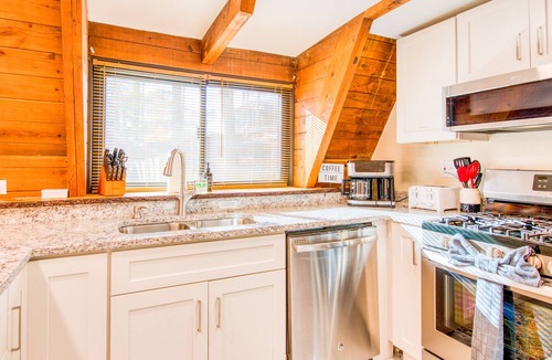 Bent Creek Ski Chalet | Recently updated rustic A-frame with hot tub, dazzling outdoor views, & firepit