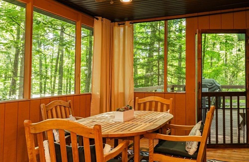 Berkeley Springs Cabin | Redbird Haven Hot Tub Pool Fire Pit Pets Welcome