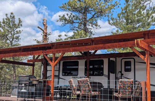 Hot Springs House | Reflection 37ft RV @EvansCliff w/Hot Tub on Deck, Beautiful Canyon Overlook!