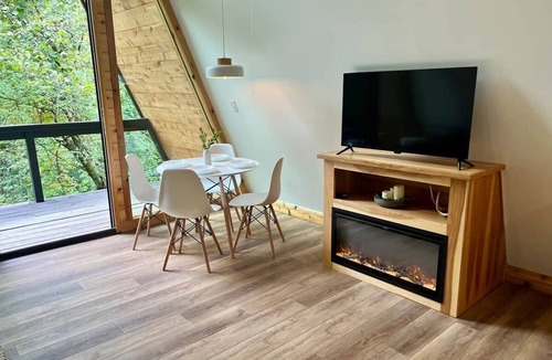 Rogers House | Running Spring Retreat-Cozy Forest A-Frame near Bentonville