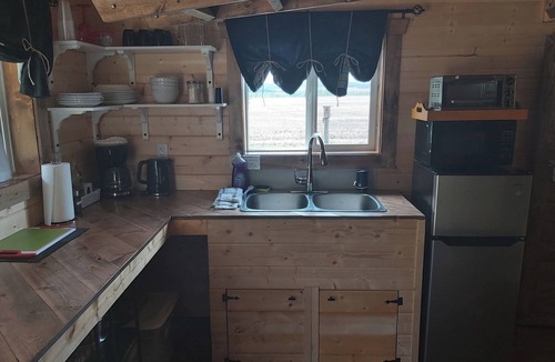 Division No. 8 Cabin | Rustic Loft Cabin Experience on Acreage between Sylvan Lake and Gull Lake