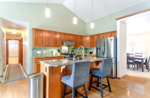 Post Falls House | Spacious Retreat with Fireplace, Game Room & Fire Pit in Post Falls, Idaho