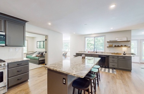 Bumpass House | Stunning lakefront retreat w/firepit, game room, & water views