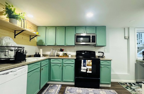 Northwest Ithaca House | The “Specchio”; 2 Queen beds-2 bath, family Apt, WiFi, AC, pet friendly, firepit