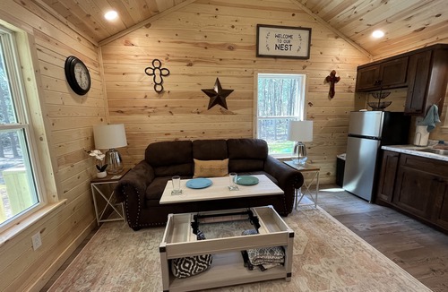 Powderly House | Tiny House -Whispering Pines on a quiet country road