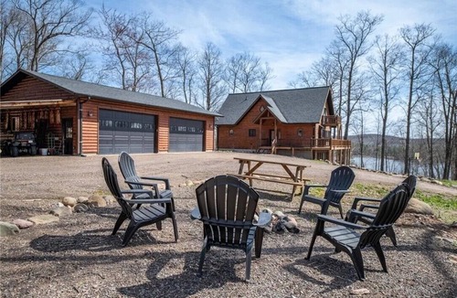 Reserve House | UTV Trail Access Log Retreat 42 Acres Sleeps 10 Dog Friendly RV Hookup