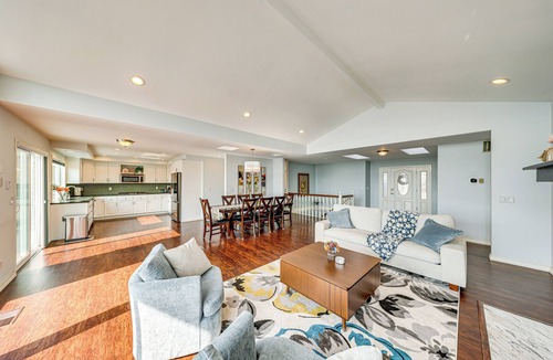 Oak Harbor Cottage | Waterfront Home w/Dock, Hot Tub, Fire Pit