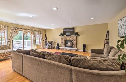 Henryville House | Waterfront Poconos Getaway Game Room and Deck!