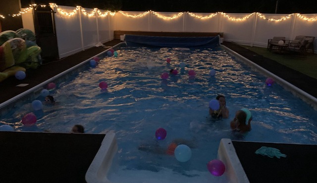Pool, Acreage, dream kitchen with large gas stove/oven, dog run,