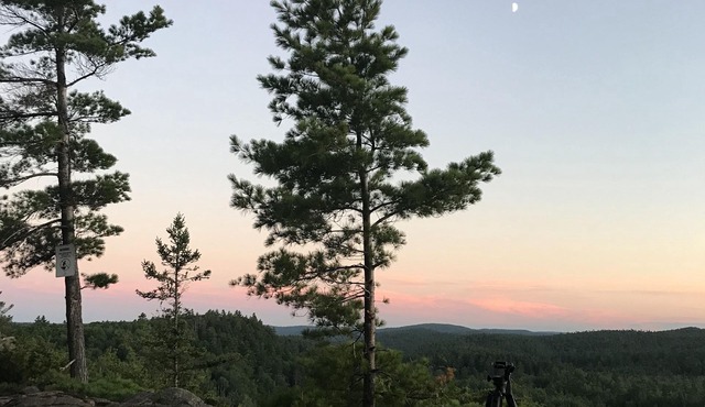 Rustic Retreat - Private camping, small lake, cabin for sleeping.