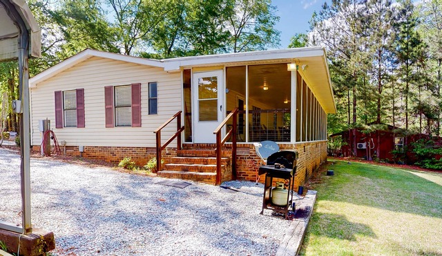 Secluded, waterfront home w/ a large yard, private dock, & water access! in Prosperity